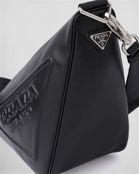 prada triangle double|prada triangle leather handbag.